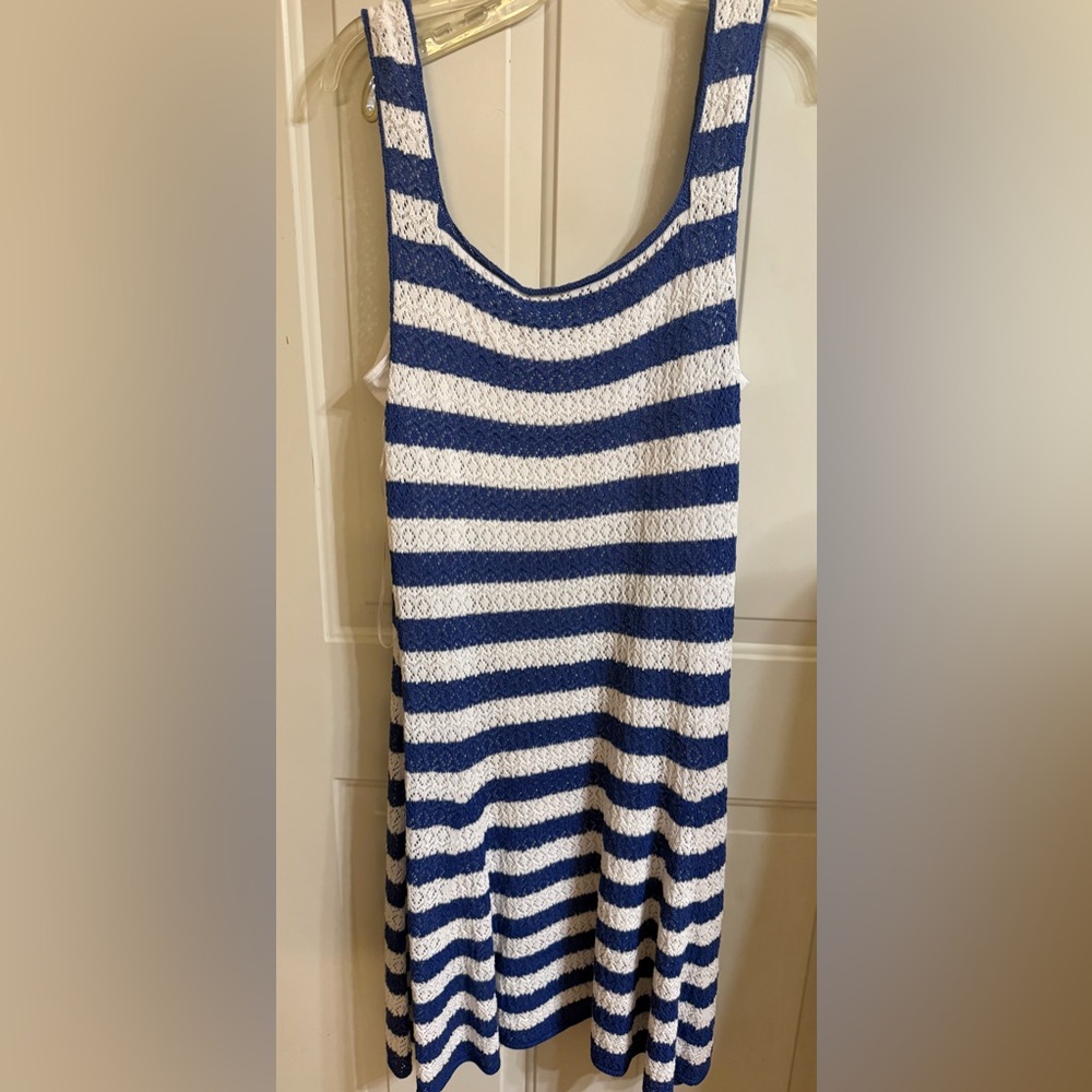 Polo by Ralph Lauren Blue and White Striped Maxi Dress - Picture 6 of 9